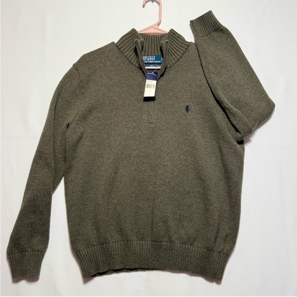 Polo by Ralph Lauren Men's Olive Sweater Large